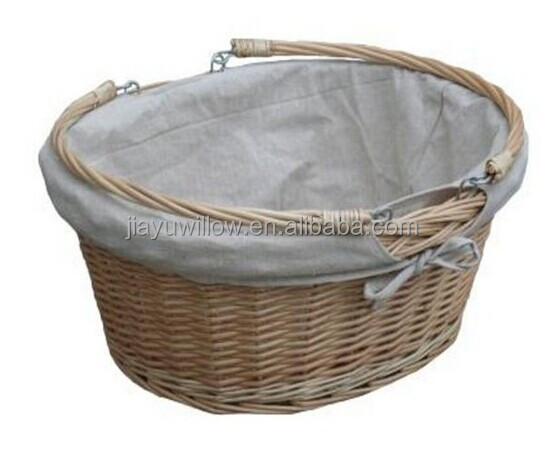 handmade wicker swing handle basket square handle wicker basket