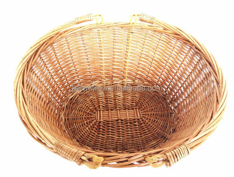 handmade wicker swing handle basket square handle wicker basket