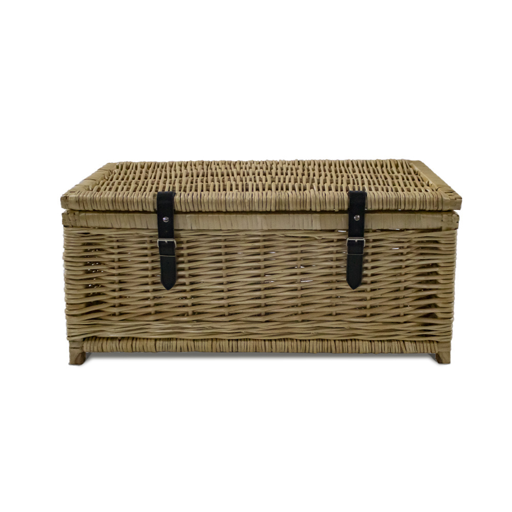 Custom Wicker Office Storage Basket Set Large Woven Home Closet Storage Baskets