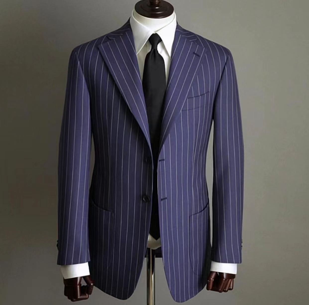 Good quality tailored full canvas men's 2pcs suit