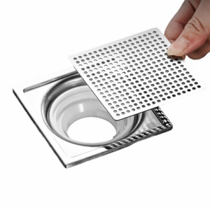 304 Stainless Steel  Net Balcony Bathroom Hair Filter Net Round Square Shower Floor Drain Cover