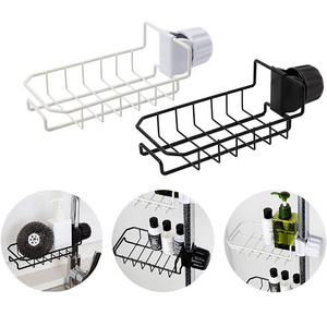 Kitchen Sink Organizer Over Faucet Hanging Drain Rack For Sponge Scrubbers Soap