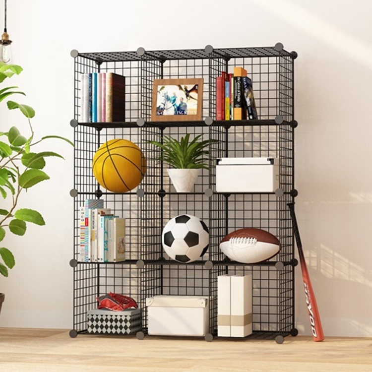 OEM & ODM Multifunction Metal Square Wire cube Storage Shelves for Store Living Room Iron Storage Holders & Racks Carton Box