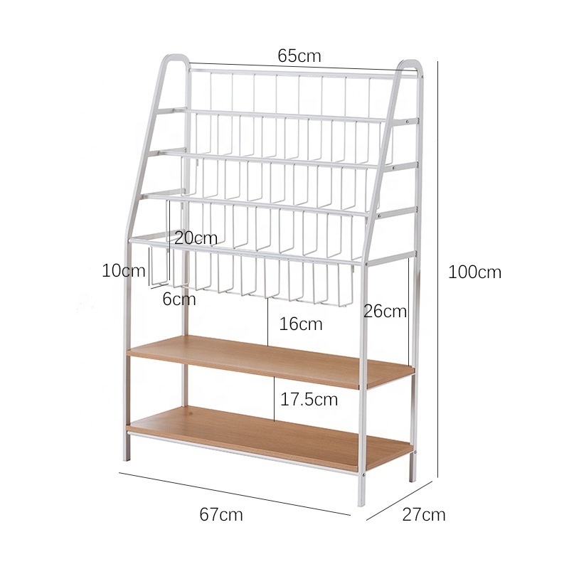 2021 household Children's Furniture Bookcase Shelf Organization stand Kids acrylic Book shelf wooden Storage rack book shelf