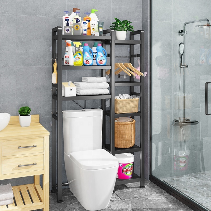 stainless steel space saver over toilet stand bathroom organizer accessory corner towel laundry washing machine storage rack