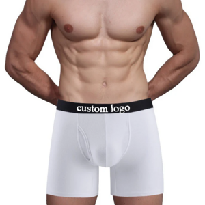 Custom Logo Men's Underwear Long leg cotton men boxers briefs Men Boxers