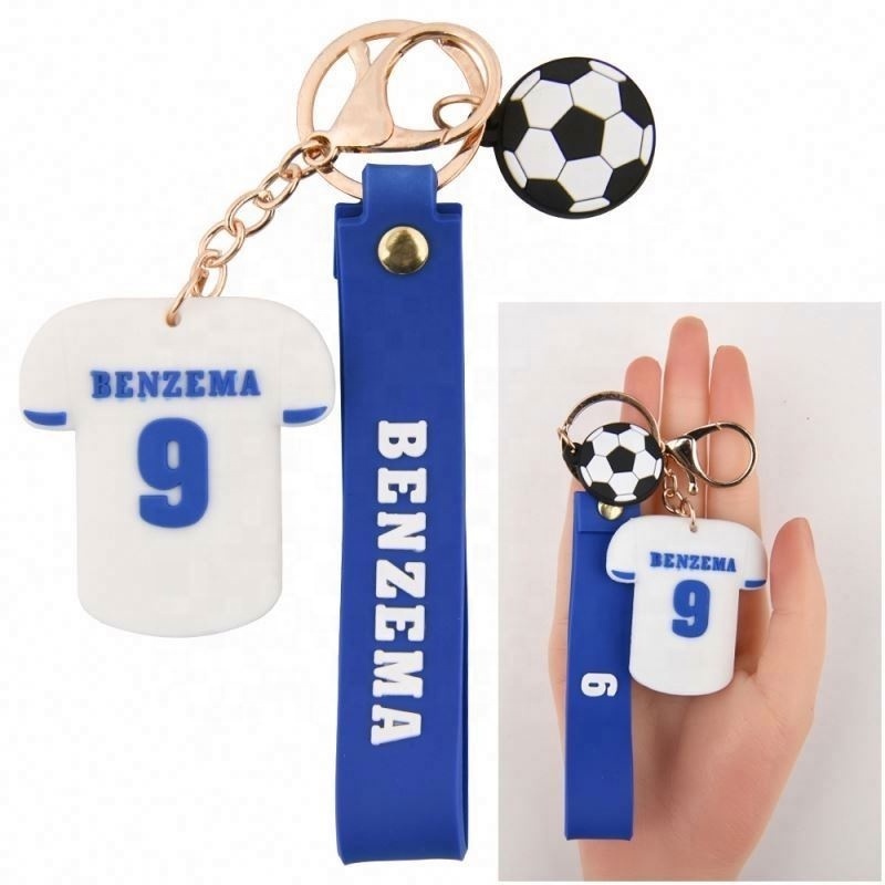 Messi Keychain 3D soccer custom jersey Key chain