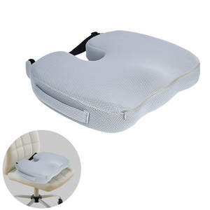 4D Mesh Memory Foam Office Chair Seat Cushion Eco-Friendly Ergonomic Design for Pelvic Pain Relief-Lumbar Pillows Seat Cushions