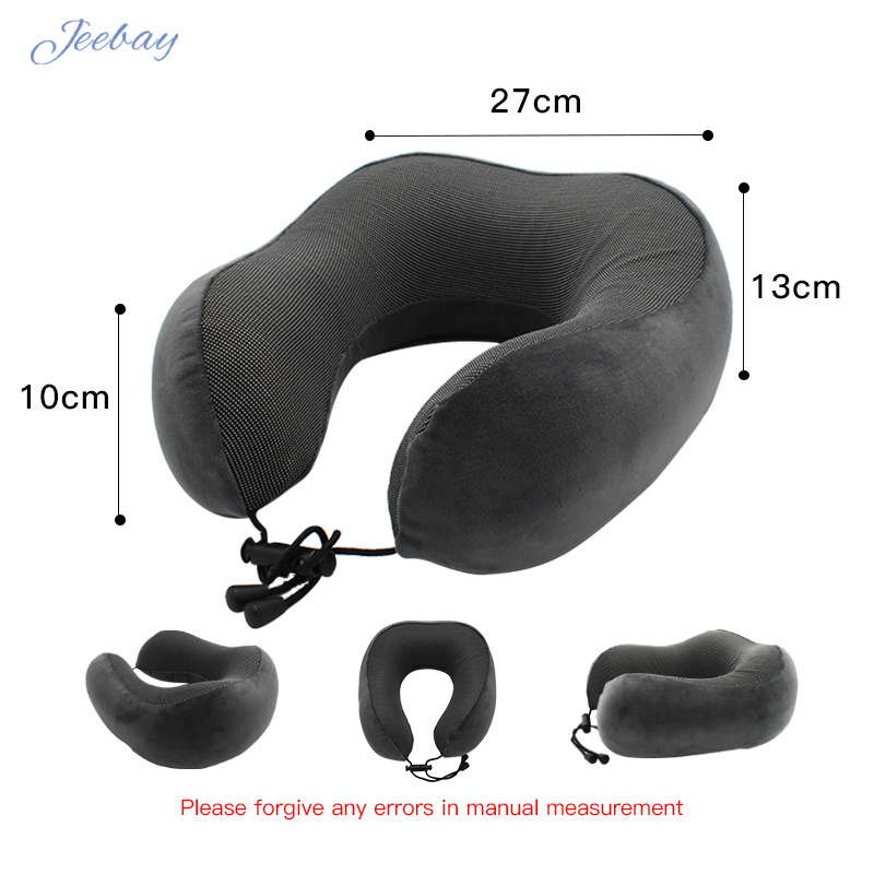 JB custom U shape pillow flight pillow memory foam travel pillow