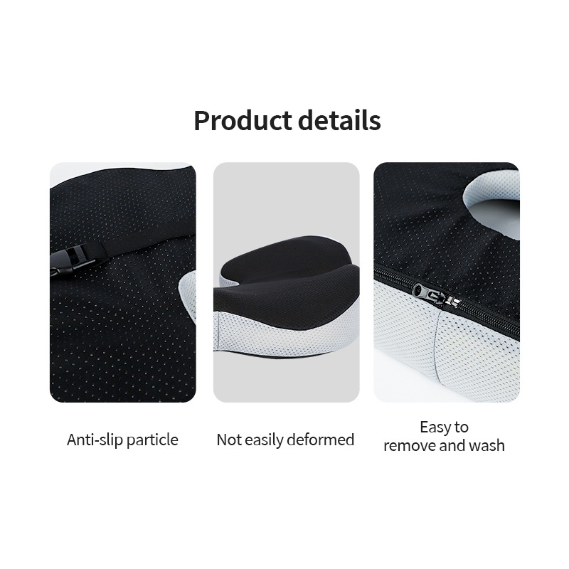 4D Mesh Memory Foam Office Chair Seat Cushion Eco-Friendly Ergonomic Design for Pelvic Pain Relief-Lumbar Pillows Seat Cushions