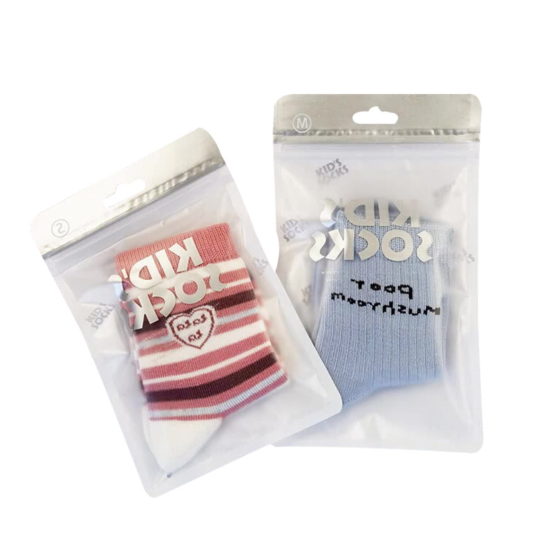 Wholesale Zip Lock Clear / Frosted Underwear Socks Packaging Plastic Bags