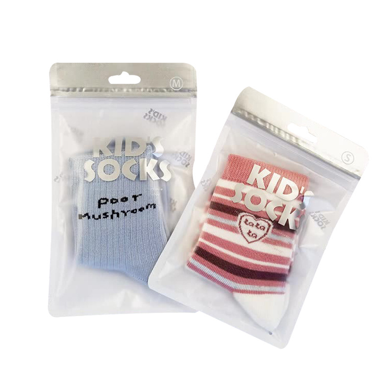 Wholesale Zip Lock Clear / Frosted Underwear Socks Packaging Plastic Bags