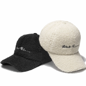 2022 Winter New style Fur Hats Female Autumn Winter Korean Version Tide Letter Warm Plush Baseball Caps