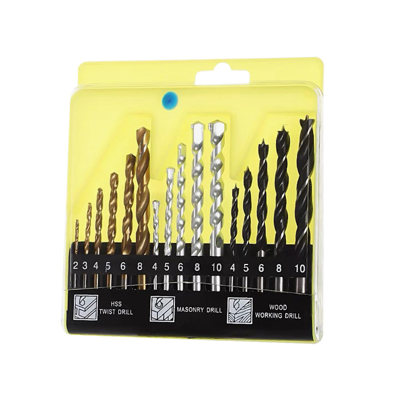 9/15 Pcs Wood Twist Drill Bits High Speed Steel Drill Bit Set 5 6 8mm