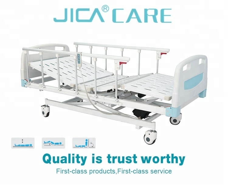 new style electric care bed with adjustable headrest for hospital ICU used