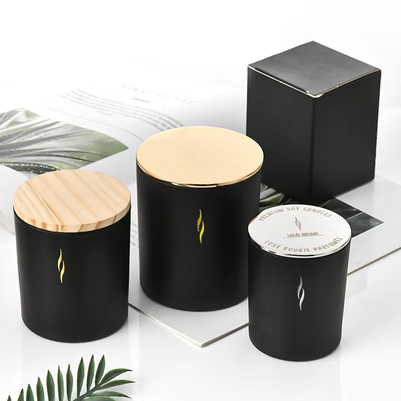 Glass Jars For Candle Making Luxury Candle Jars And Packaging With High Quality Flat Sealed Metal Lid