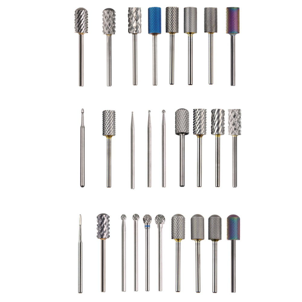 Electric Podiatry Manicure Foot Care Tools Safe File Tungsten Carbide Drill Bits For Nails