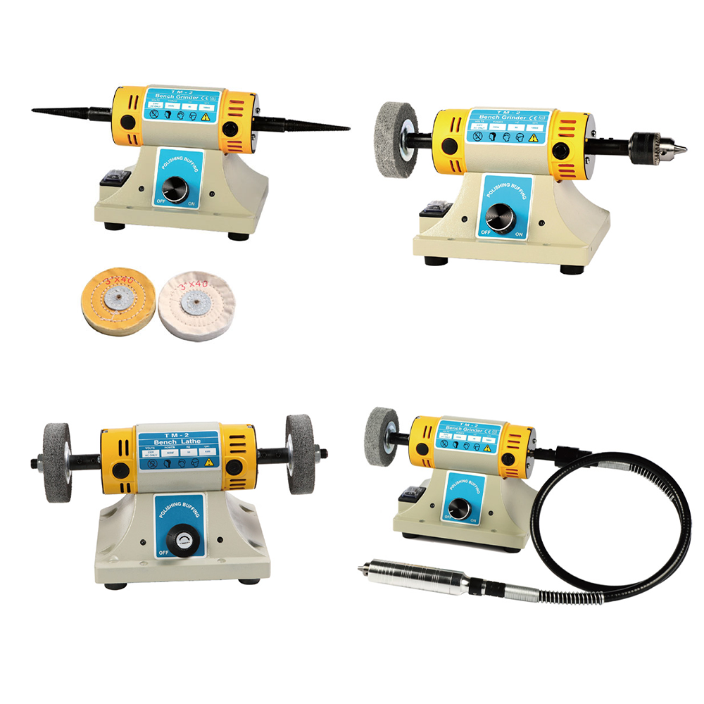 TM-2B 220V 200W Apply Jewelry Metal Variable Speed Electric Polishing Bench Mini Buffing Machine