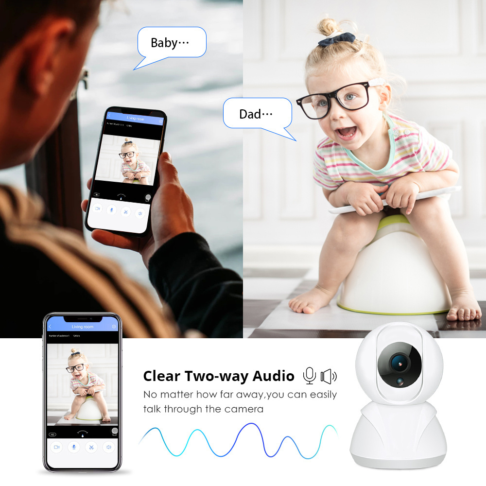 JideTech 1080P WiFi IP Camera Intelligent Auto Tracking Home Security Surveillance CCTV Wireless Camera two Way Audio