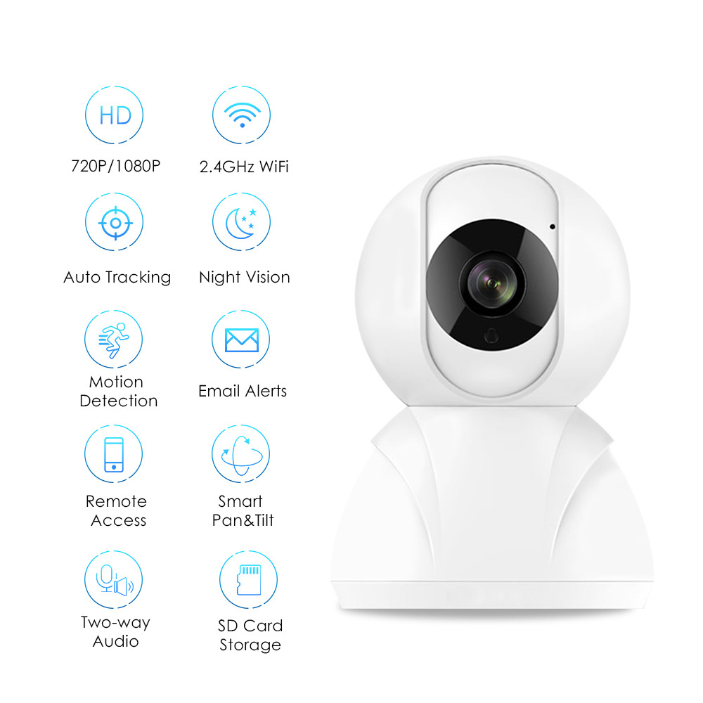 JideTech 1080P WiFi IP Camera Intelligent Auto Tracking Home Security Surveillance CCTV Wireless Camera two Way Audio