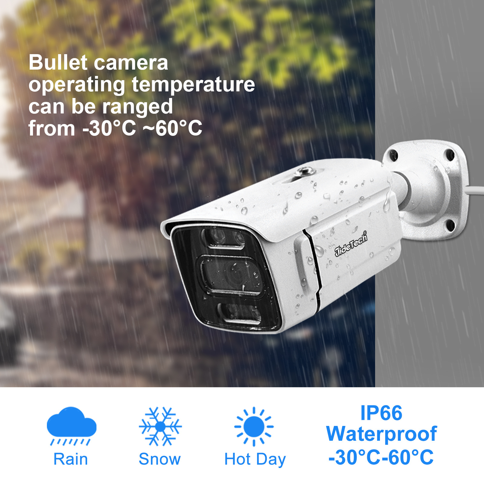 JideTech 8MP 32CH CCTV Camera System POE CCTV Camera System Outdoor IP Surveillance Camera Waterproof