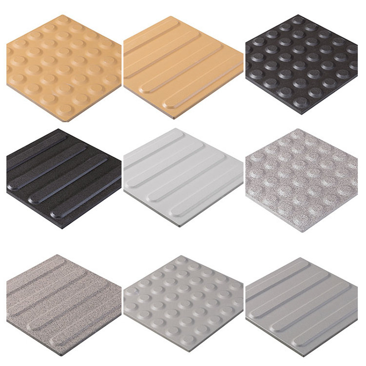 Blind Tactile Road Tiles Porcelain Blind Path Floor Tiles  Homogeneous Tactile Ceramic Tiles Guiding Blind