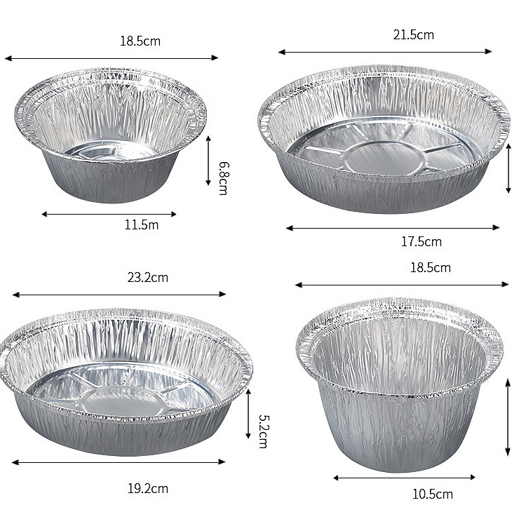 Disposable rectangular food packing Airline aluminum foil container aluminum tray keep warm baking container