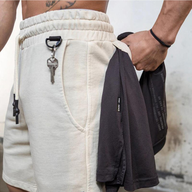 Wholesale Summer Jogger Shorts Fashion 5 inch Sweat Shorts Fitness Cotton Gym Shorts