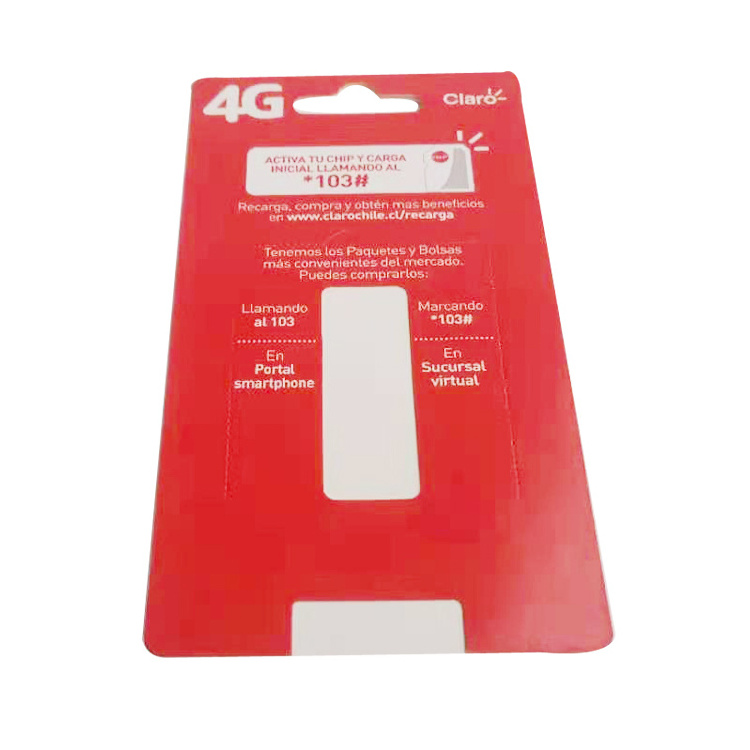 4G Sim Card Packaging