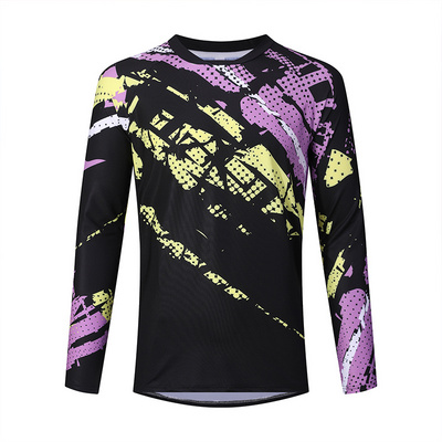 Custom made motocross jersey, mountain bike DH long jersey, custom design blank bmx jersey