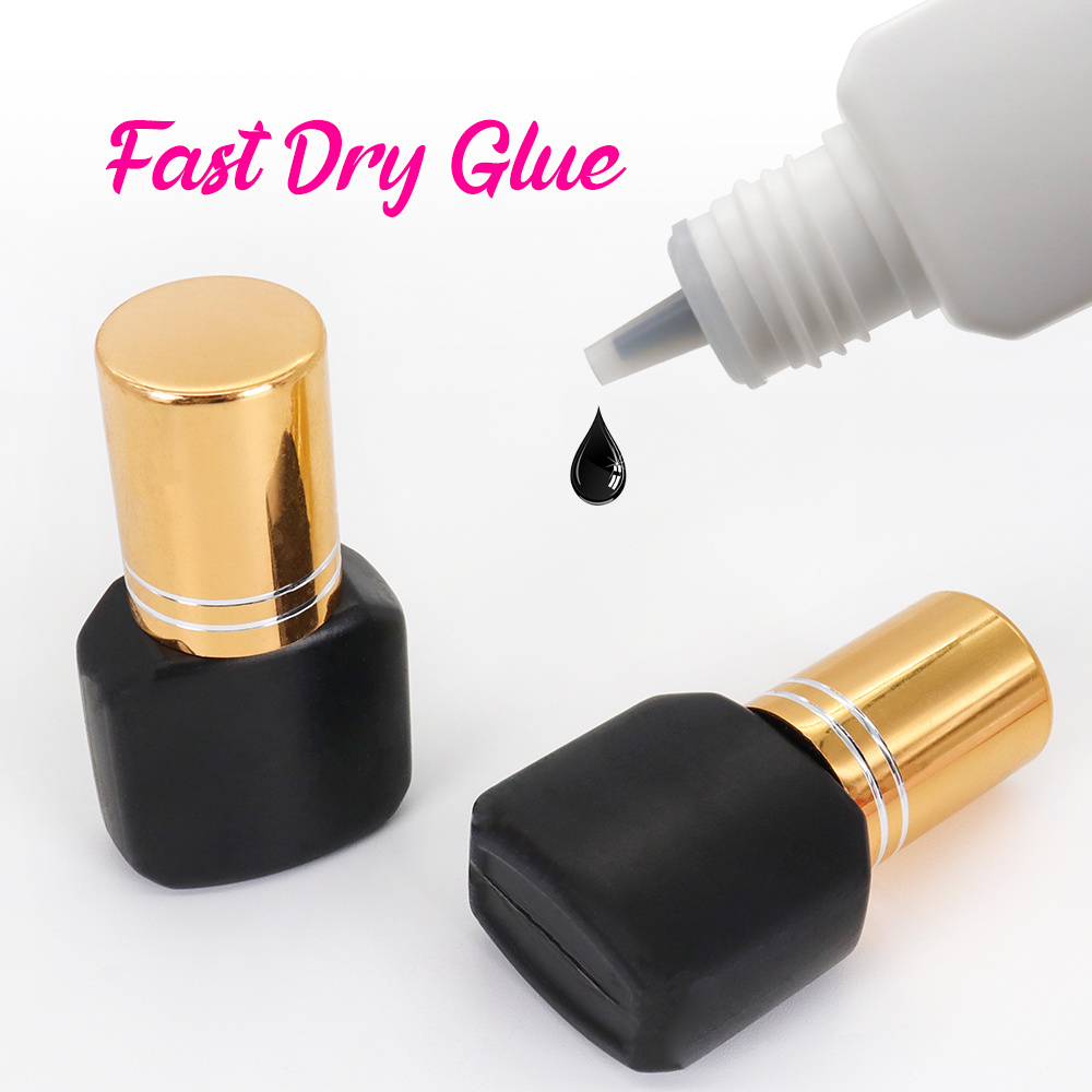 Wholesale 5ml/10ml Private label Lash Glue Low Humidity Sensitive Eyelash Extension Glue Low Fume Lash Glue