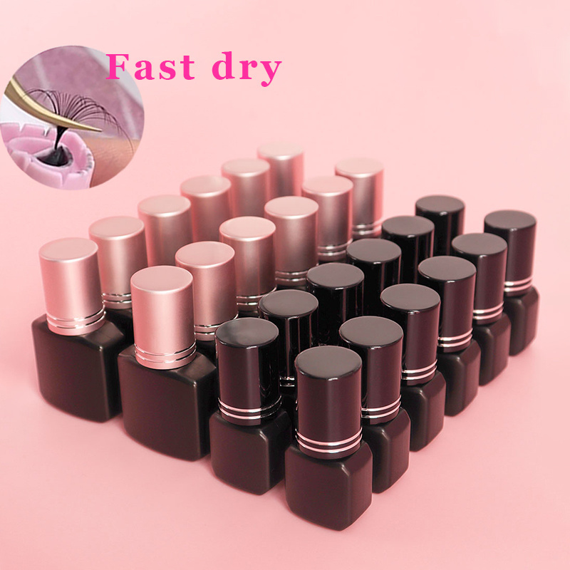 Private Label 0.5-2 Seconds Bulk Clear Permanent Extension Strong Black 7-8 Weeks Eyelashes Glue Waterproof