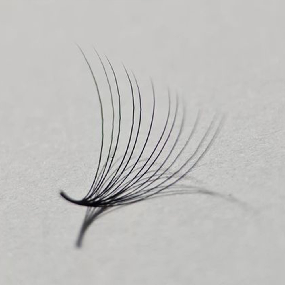 Ultra Dark Black 2D 3D 4D 5D 6D Silk Volume Lashes Short Stem Private Label Pointy Base Premade Fans Eyelashes Extensions