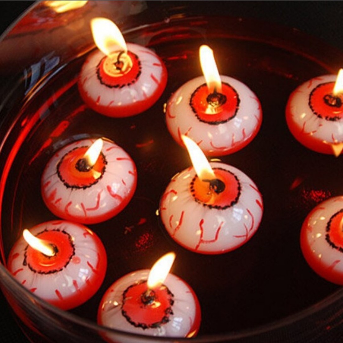 Halloween Decoration Creepy Scary Floating Eye Ball Candle Eyeball Candle