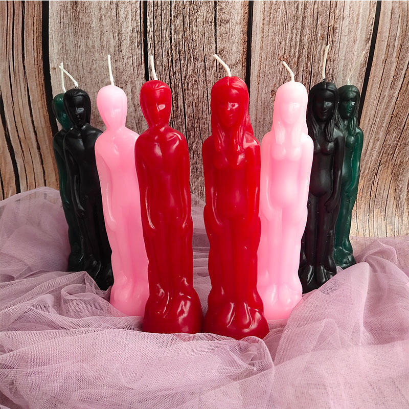 Religious Spiritual Candle Spell Human Male Female Body Image Figure Candle