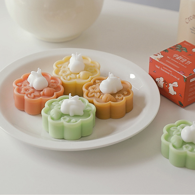 Mid-Autumn Festival Mooncake Bunny Rabbit Scented Candle