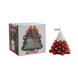 Christmas Gift Decor Large Christmas Tree Shaped Scented Candles with Changing Colors