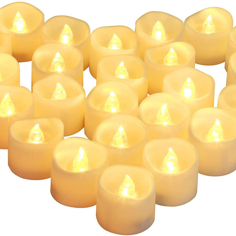 24Pcs Pack Flameless Led Votive Tea Light Candles with Batteries