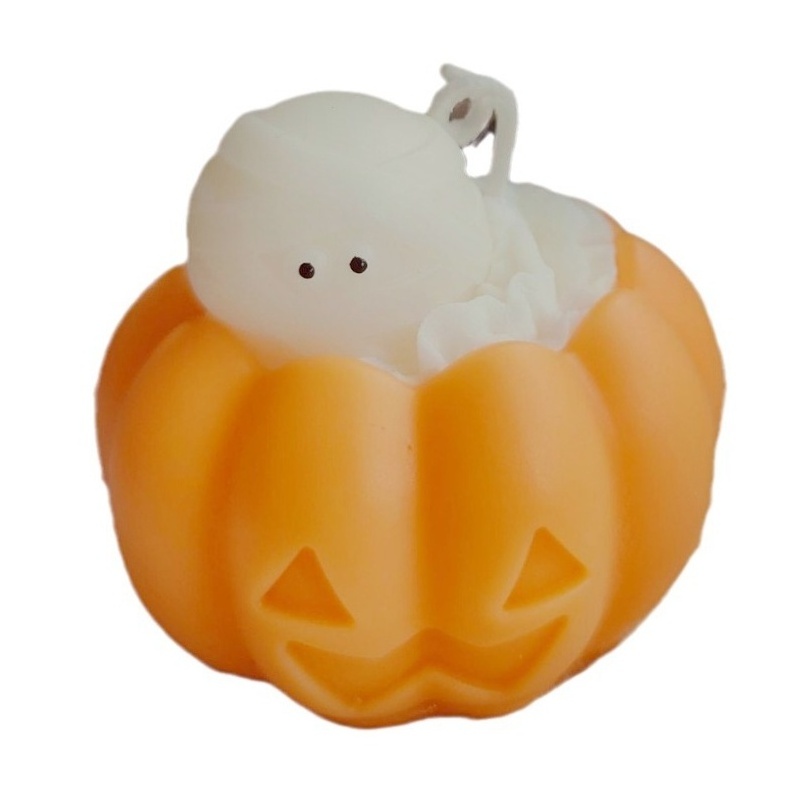 2024 Cute Creamy Ball Mummy Bat Pumpkin Shaped Scented Candle