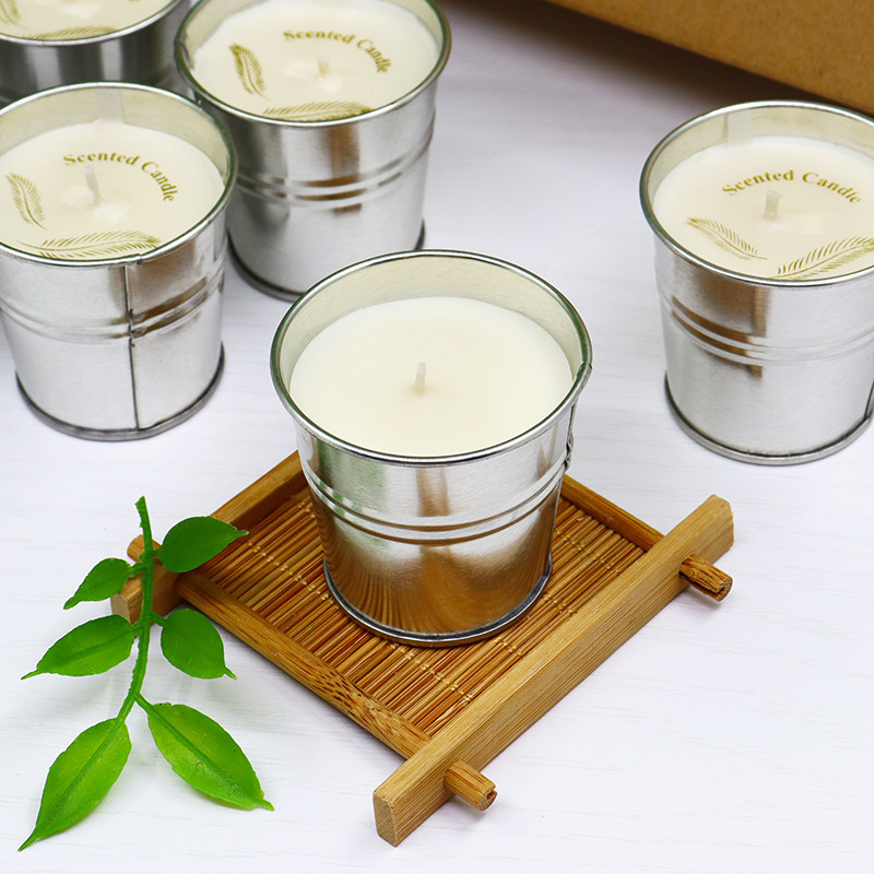 8Pcs Set Mosquito Repellent Lemongrass Citronella Scented Tealight Candle