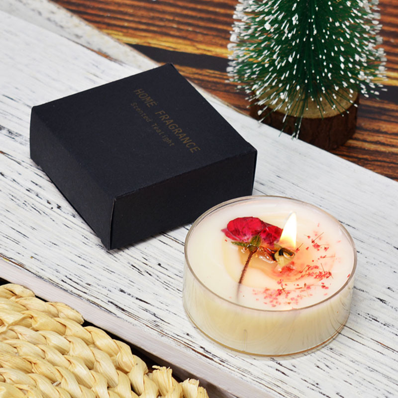 Mini Aromatherapy Scented Candle with Dried Flowers