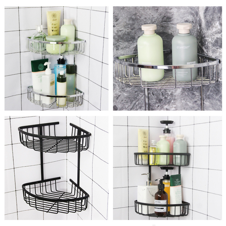 Black Color Bathroom Hanging Shower Caddy Basket Shelf Hanging Shower Caddy