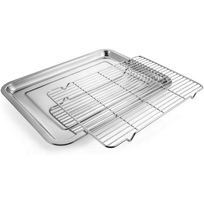 Stainless Steel Cookie Sheet Cake Cooling Rack for Baking Pan Oven Tray accessory Small Quantity Accepted