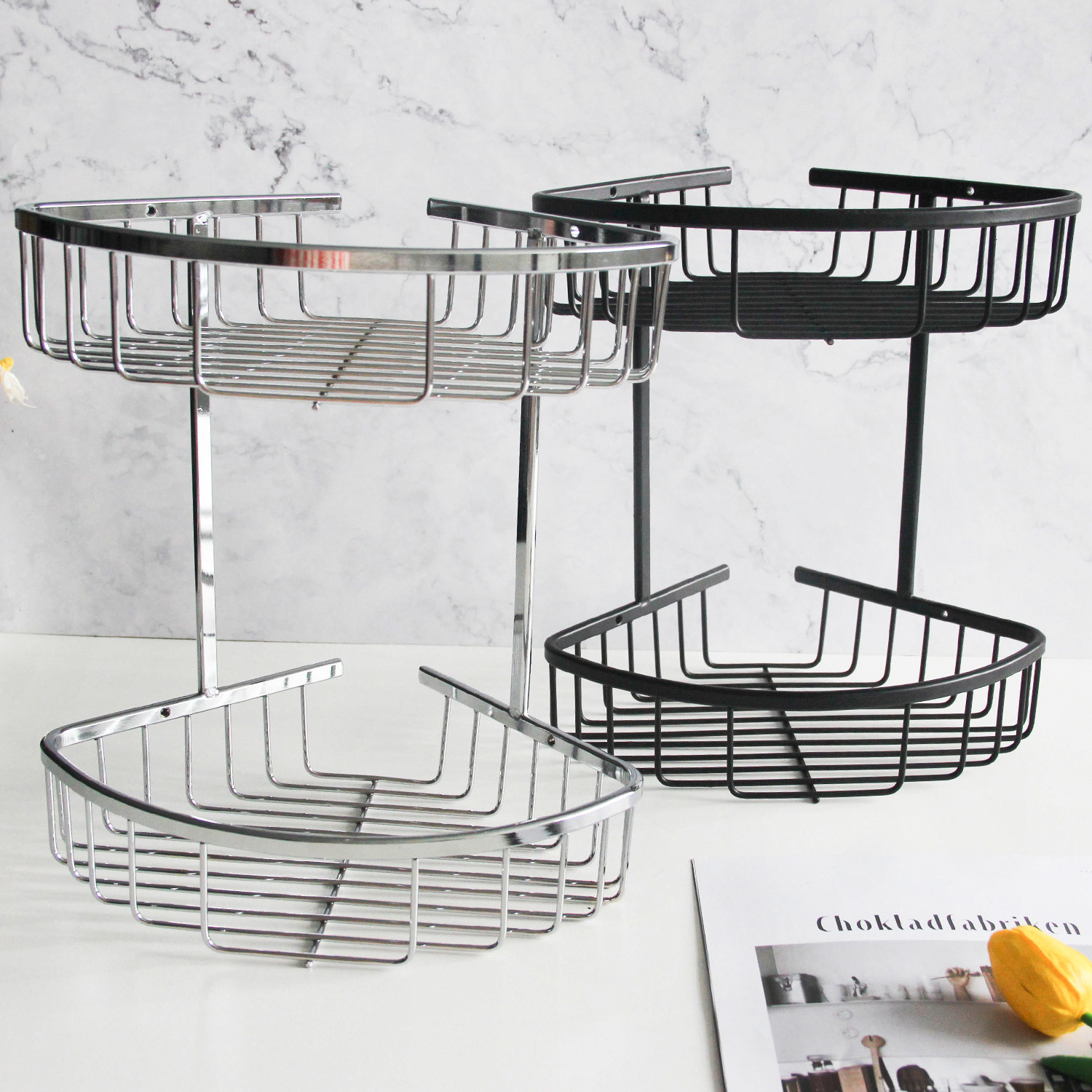 Black Color Bathroom Hanging Shower Caddy Basket Shelf Hanging Shower Caddy