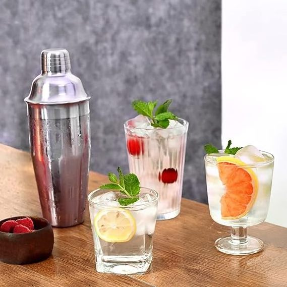 550 ml  European shaker Stainless Steel Bartender Shakers for Mixed Drinks Margarita Alcohol Liquor Barware Tools