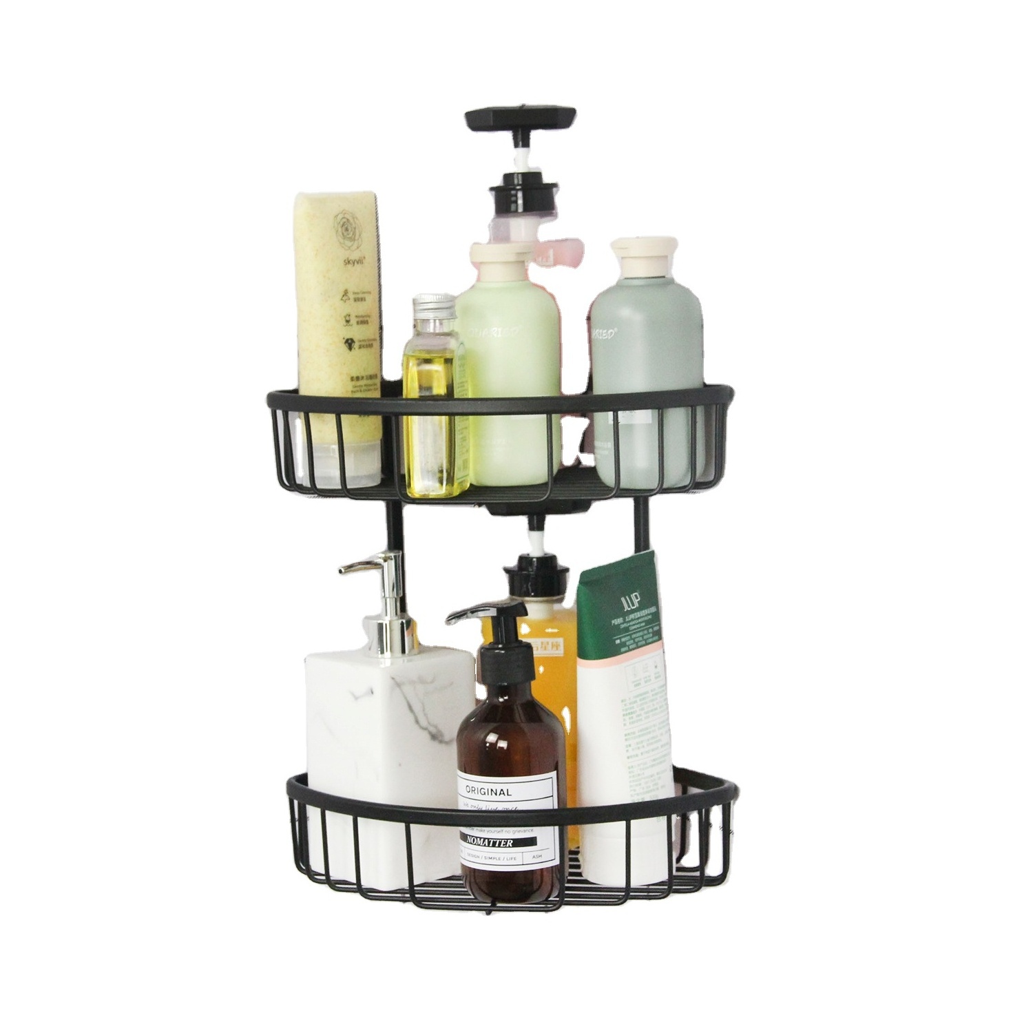 Black Color Bathroom Hanging Shower Caddy Basket Shelf Hanging Shower Caddy