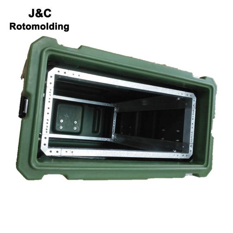 rotomold Shanghai Jiechuang 4U HDPE Material Rack Case by Rotational Moulds aluminum alloy casting CNC machining rotationally