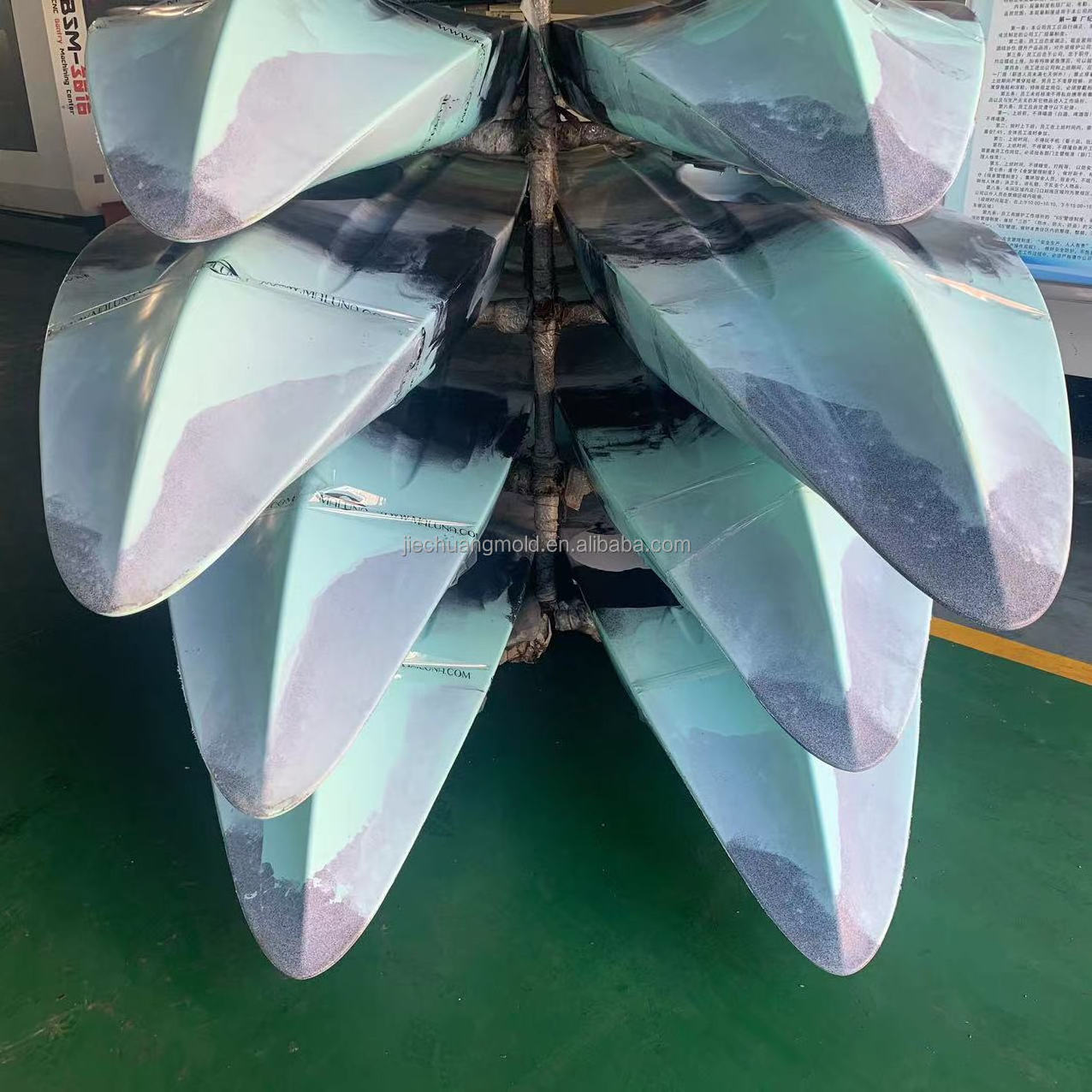 rotomold Rotomolding mold fishing canoe kayak 2024 China  rotomolded aluminum alloy casting CNC machining rotationally