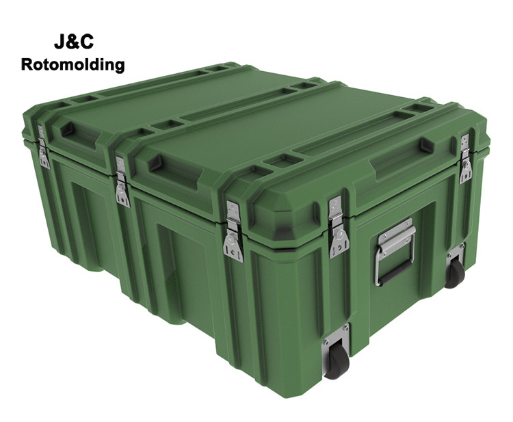 Rotomolding molds standard waterproof tool trolley  hard case tool box aluminum alloy casting CNC machining rotationally