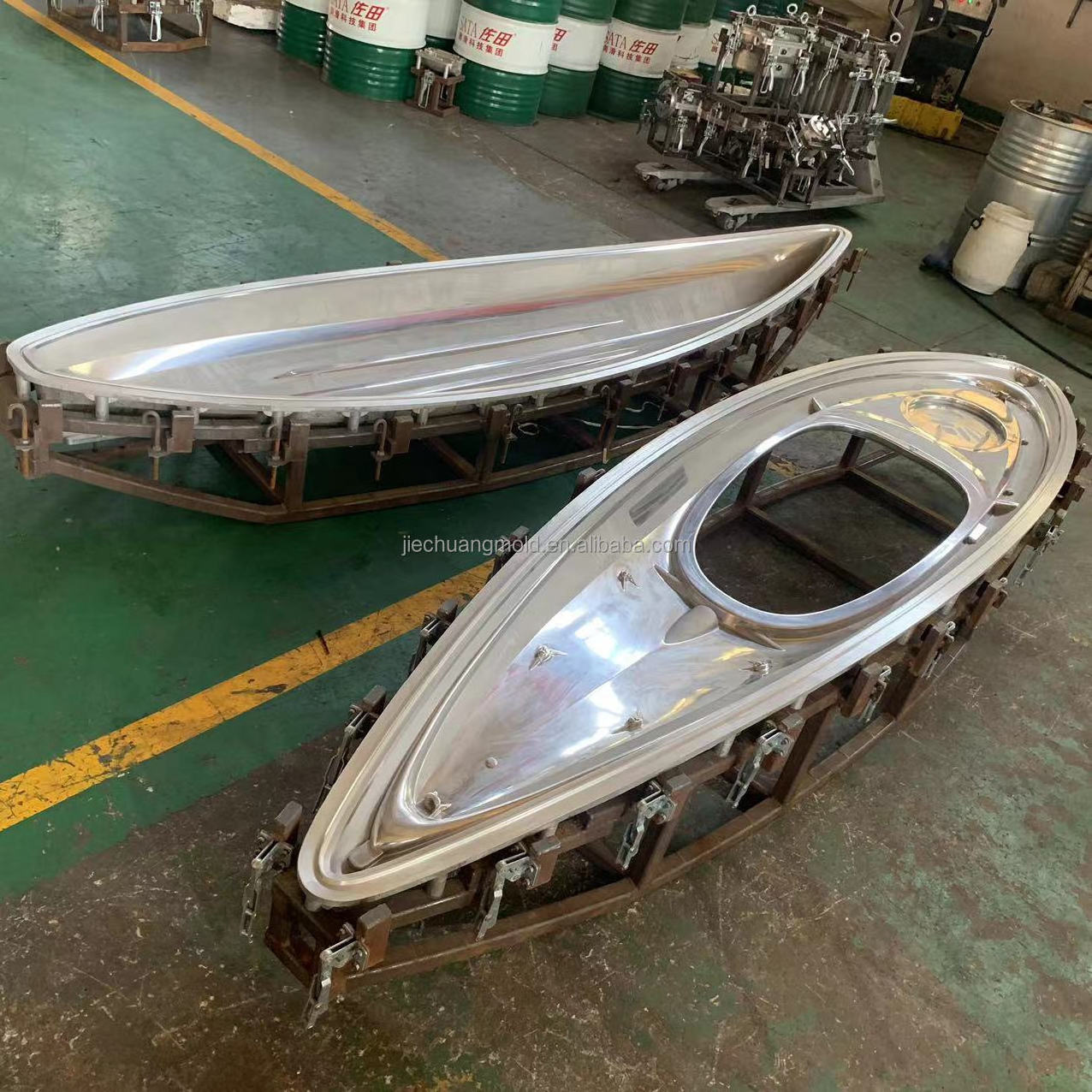 rotomold Rotomolding mold fishing canoe kayak 2024 China  rotomolded aluminum alloy casting CNC machining rotationally